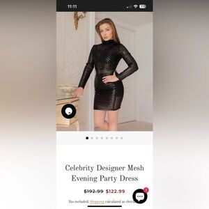 Mesh Black Dress